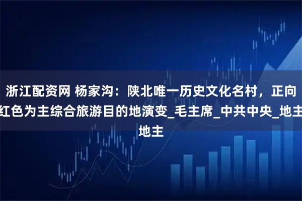 浙江配资网 杨家沟：陕北唯一历史文化名村，正向红色为主综合旅游目的地演变_毛主席_中共中央_地主