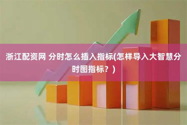 浙江配资网 分时怎么插入指标(怎样导入大智慧分时图指标？)
